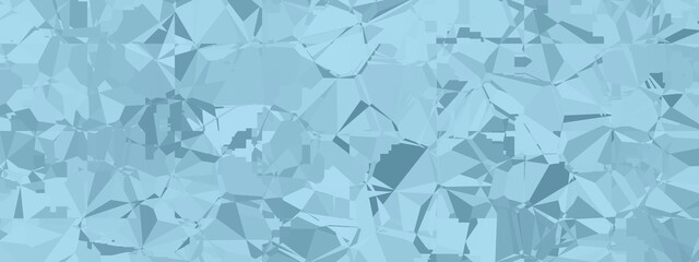 Banner abstract macro crystal geometric background texture Sky blue color. Random pattern background. Texture Sky blue color pattern background.