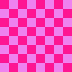 Checkerboard 8 by 8. Violet and Deep pink colors of checkerboard. Chessboard, checkerboard texture. Squares pattern. Background.