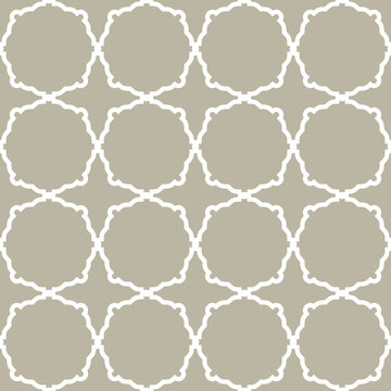 Seamless ornament in arabian style. Geometric abstract background. White pattern for wallpapers and backgrounds