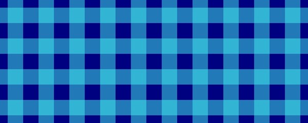 Banner, plaid pattern. Navy on Cyan color. Tablecloth pattern. Texture. Seamless classic pattern background.