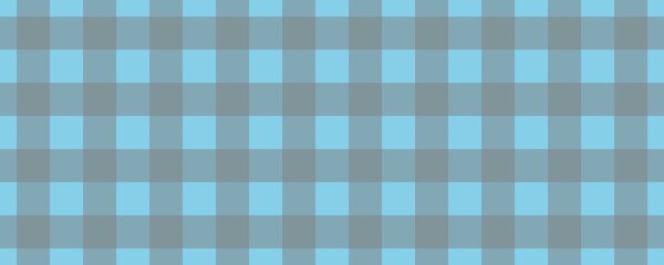 Banner, plaid pattern. Sky blue on Grey color. Tablecloth pattern. Texture. Seamless classic pattern background.