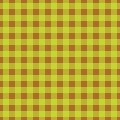 Plaid pattern. Brown on Lime color. Tablecloth pattern. Texture. Seamless classic pattern background.