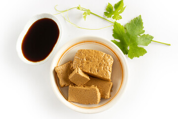 Halva made with grape molasses.