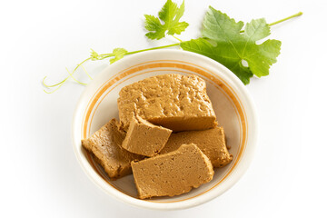 Halva made with grape molasses.