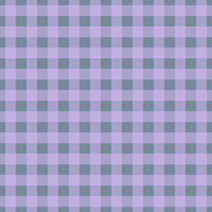 Fototapeta premium Plaid pattern. Light Slate Grey on Lavender color. Tablecloth pattern. Texture. Seamless classic pattern background.