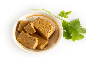 Halva made with grape molasses.