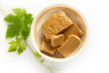 Halva made with grape molasses.