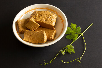 Halva made with grape molasses.