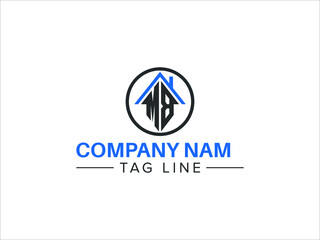 Real Estate MB initial logo design vector symbol graphic idea creative