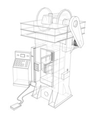 Friction screw press concept outline