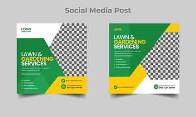 Lawn & Garden or Landscaping Service Social Media Post