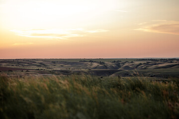 Obraz premium sunset in the mountains