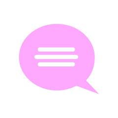 color speech bubble on white background vector