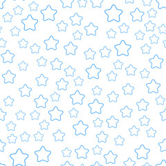 Seamless abstract linear stars pattern. Ornament can be used for gift wrapping paper, pattern fills, web page background, surface textures and fabrics.