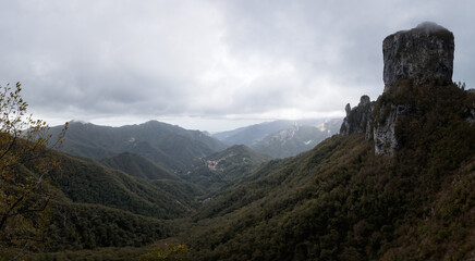 Panorama tuscany mountains