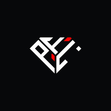 PFL letter logo creative design. PFL unique design