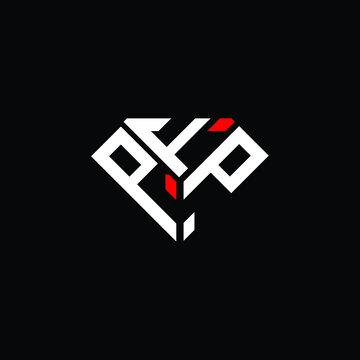 PFP letter logo creative design. PFP unique design
