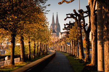 Cologne Cathedral in autumm
