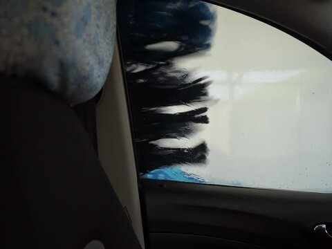 A car wash in a machine in Caleta de Velez, Malaga, Spain - shot in HD