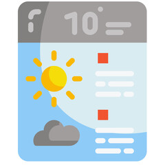 weather forecast flat icon