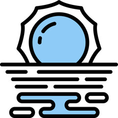 sunrise one color icon