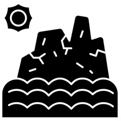 glacier solid icon