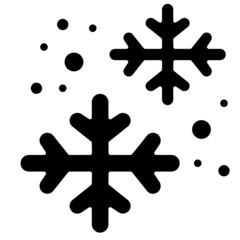 Obraz premium snowflake solid icon