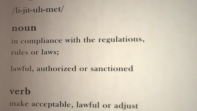 Legitimate Definition