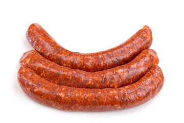merguez on a white background