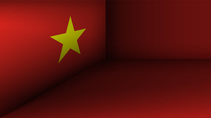 EPS10 Vector Patriotic background with Vietnam flag colors. An element of impact for the use you want to make of it.
