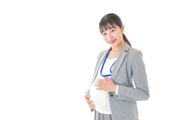 妊娠中の若いビジネスウーマン