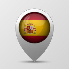 Obraz premium EPS10 Vector Patriotic background with Spain flag colors. An element of impact for the use you want to make of it.