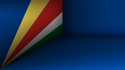 EPS10 Vector Patriotic background with Seychelles flag colors. An element of impact for the use you want to make of it.