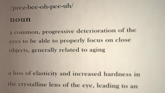 Presbyopia Definition