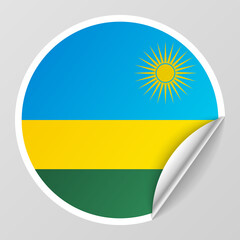 EPS10 Vector Patriotic background with Rwanda flag colors. An element of impact for the use you want to make of it.
