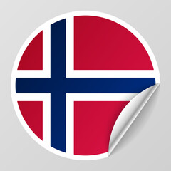 Obraz premium EPS10 Vector Patriotic background with Norway flag colors. An element of impact for the use you want to make of it.