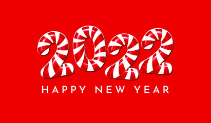 2022 happy new year creative design