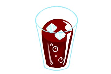 コーラ cola　cartoon drink illustration