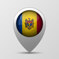 Obraz premium EPS10 Vector Patriotic background with Moldova flag colors. An element of impact for the use you want to make of it.