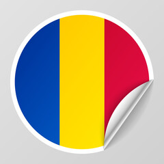 Fototapeta premium EPS10 Vector Patriotic background with Moldova flag colors. An element of impact for the use you want to make of it.