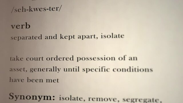 Sequester Definition