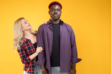 Unrequited love. Friend zone. One-sided feeling. Multiracial relationship. Diverse race couple...