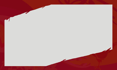 floral background with gray stripes