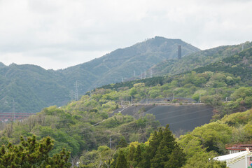 Fototapeta premium 茨木県の産業遺産、大煙突