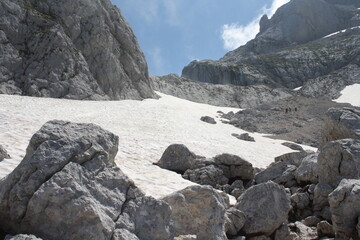 Salendo sul Mangart (Friuli)