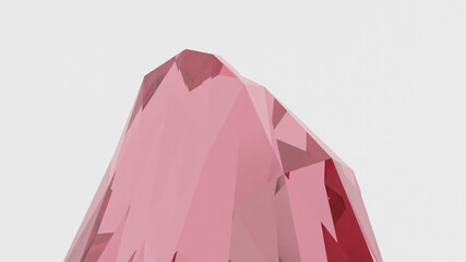 4K 3D Illustration of Crystal