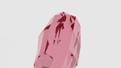 4K 3D Illustration of Crystal