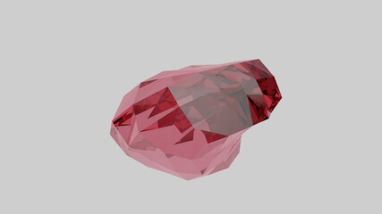 4K 3D Illustration of Crystal