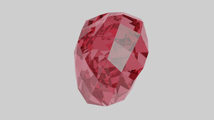 4K 3D Illustration of Crystal