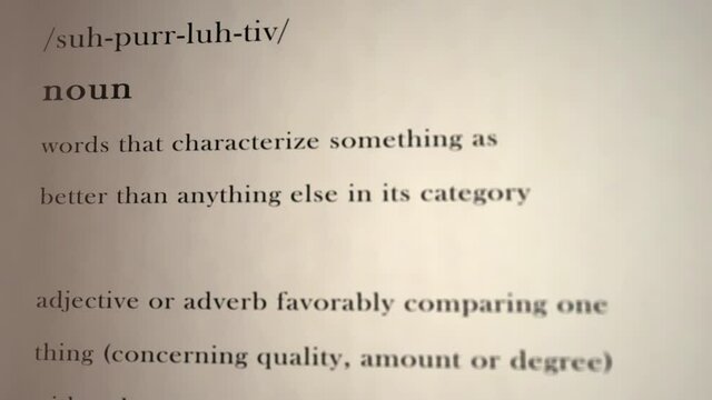 Superlative Definition